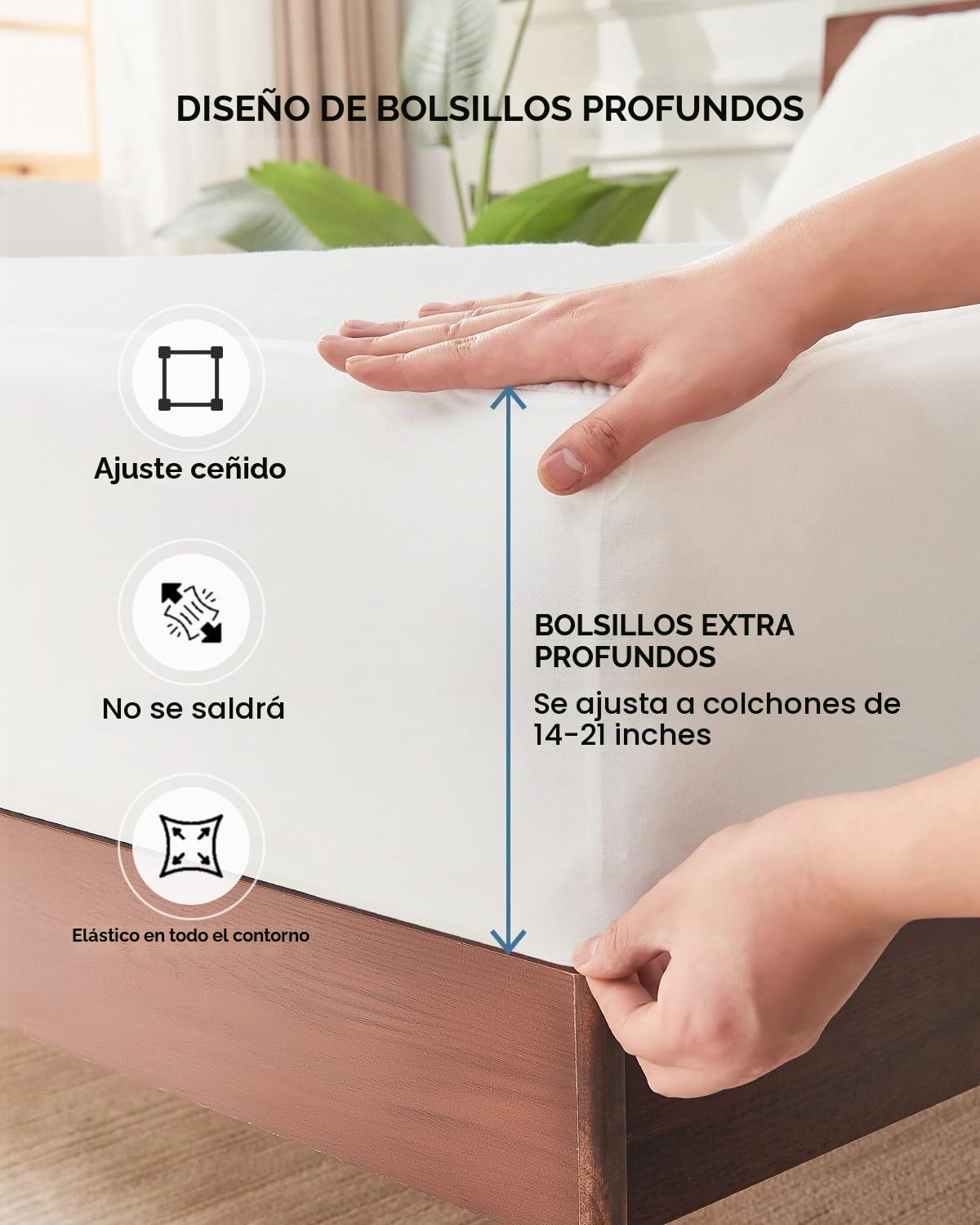 Kmall protector de colchón impermeable y refrescante tamaño Queen