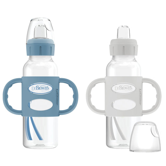 Dr. Brown's Milestones - Botella de boquilla estrecha con 100% silicona