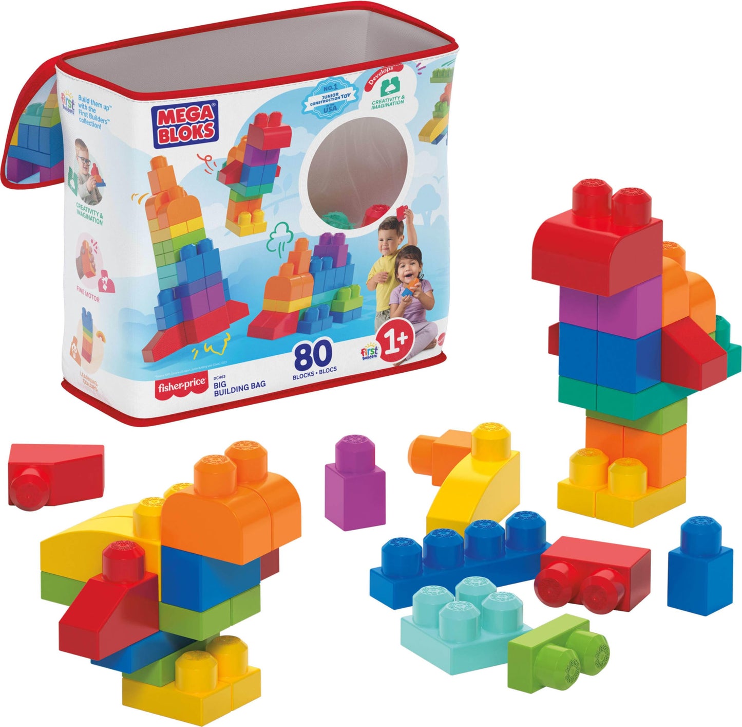 Mega Bloks First Builders, 80 bloques