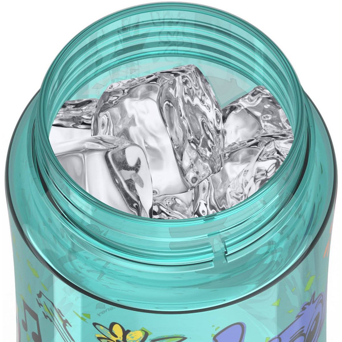 THERMOS FUNTAINER Botella de hidratación de plástico de 16 onzas con boquilla