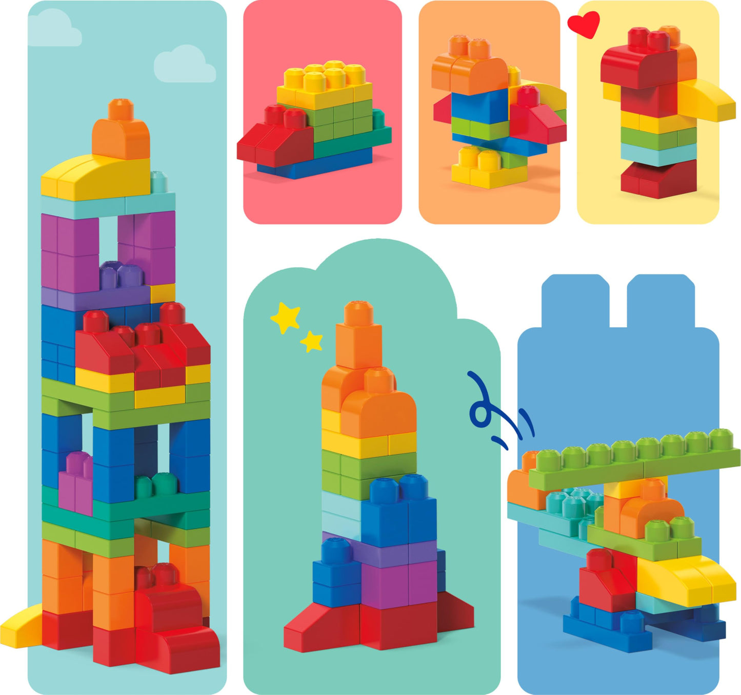 Mega Bloks First Builders, 80 bloques