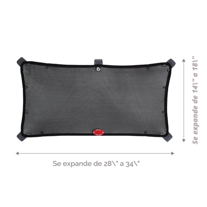 Munchkin® Brica® Parasol magnético elástico ajustable, Negro, 1 paquete