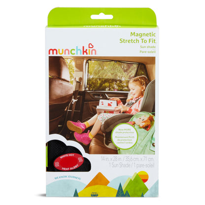 Munchkin® Brica® Parasol magnético elástico ajustable, Negro, 1 paquete