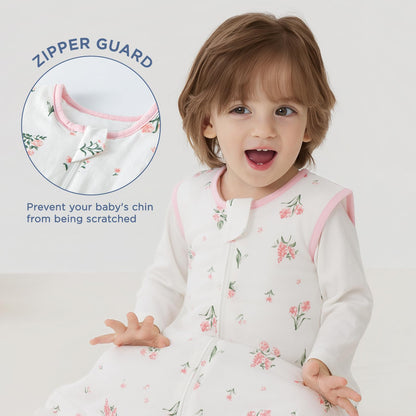 Duomiaomiao 1.5 TOG Saco de dormir para bebé, 100% algodón, 6-18 meses