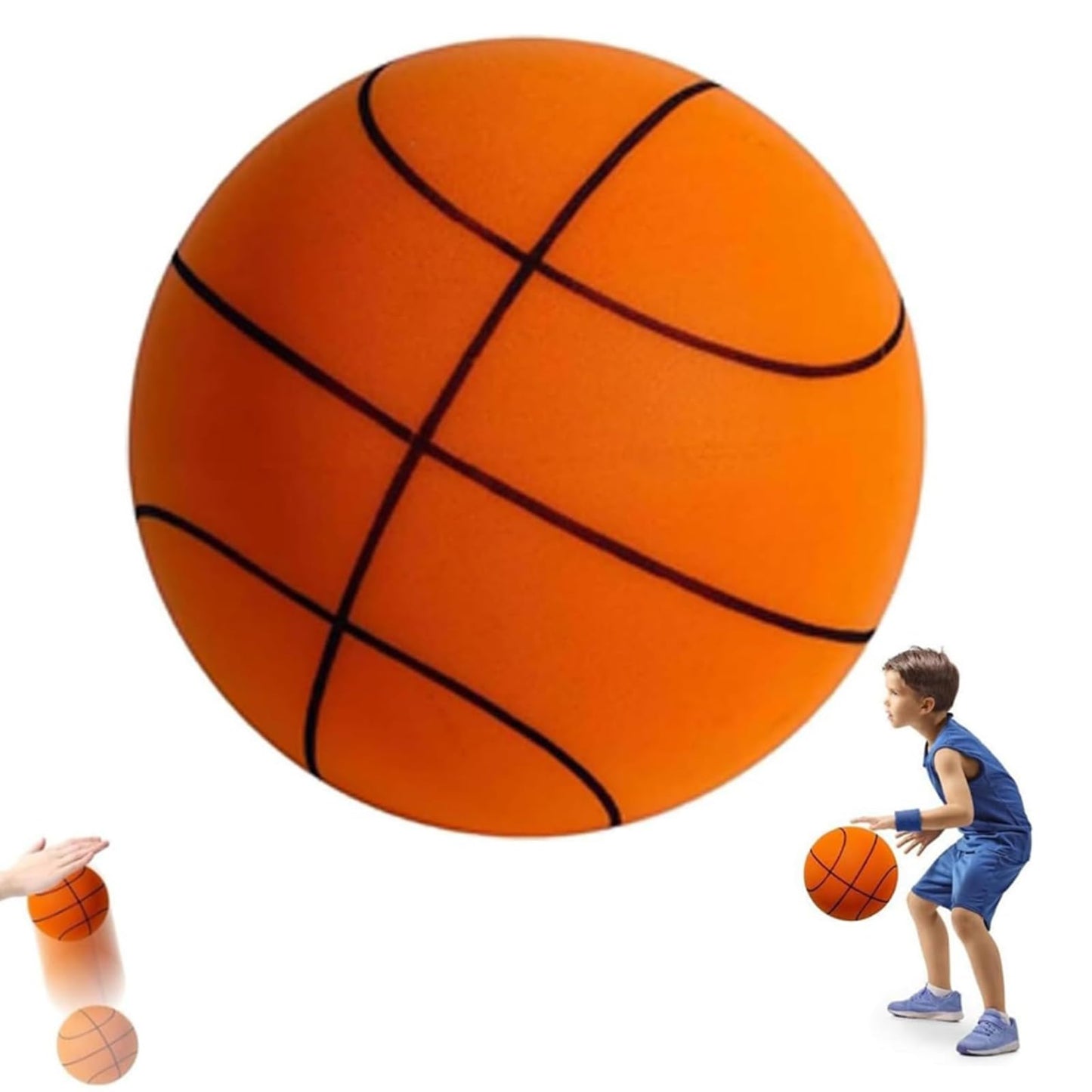 Balón de baloncesto mejorado silencioso para practicar rebotes en interiores