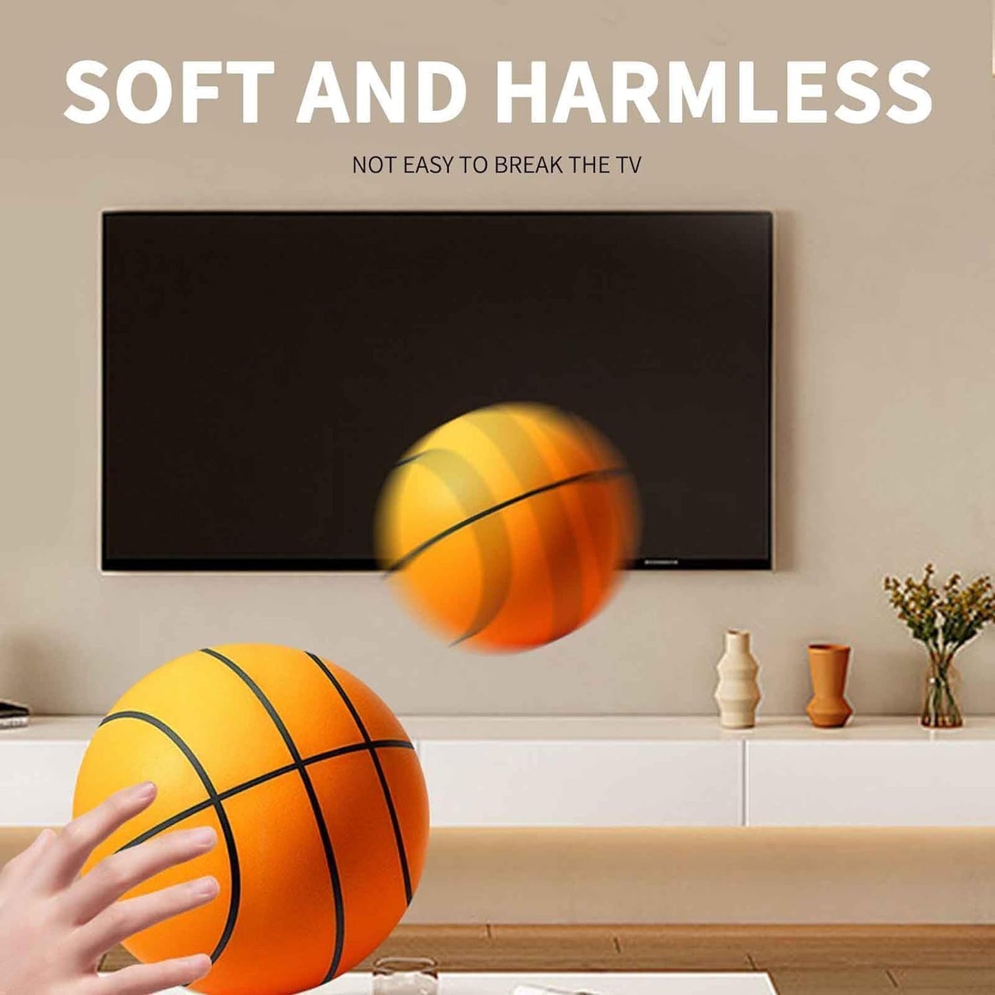 Balón de baloncesto mejorado silencioso para practicar rebotes en interiores