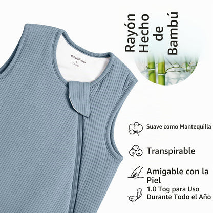 BubblePanda - Saco de Dormir de Rayón Hecho de Bambú, 0-6 meses, 1.0tog