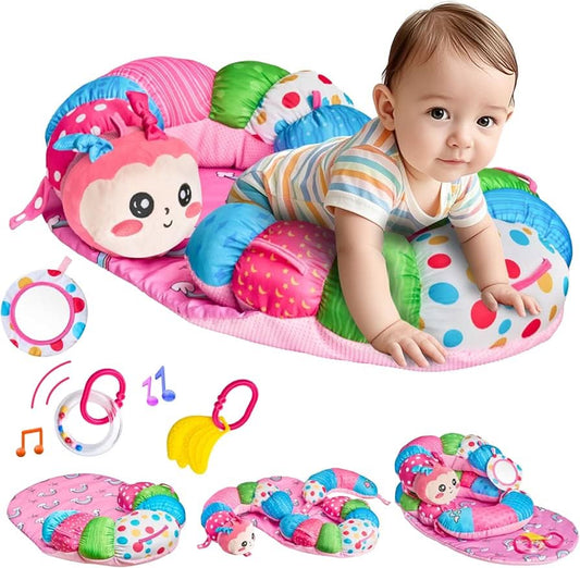 Tapete 2 en 1 para el Tiempo Boca Abajo del Bebé y Almohada de Apoyo para Sentarse