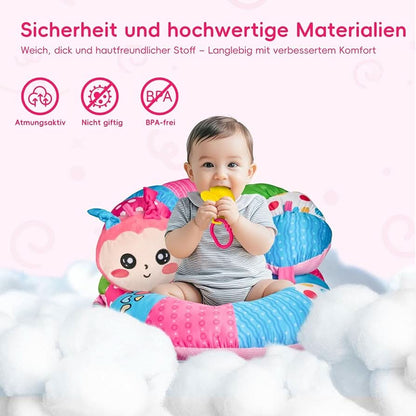 Tapete 2 en 1 para el Tiempo Boca Abajo del Bebé y Almohada de Apoyo para Sentarse