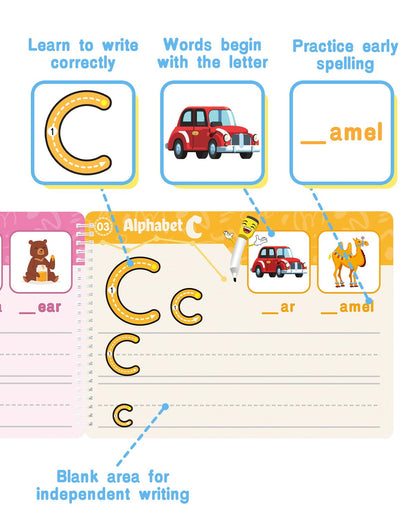 Libro actividades de aprendizaje preescolar para niños pequeños, 46 páginas