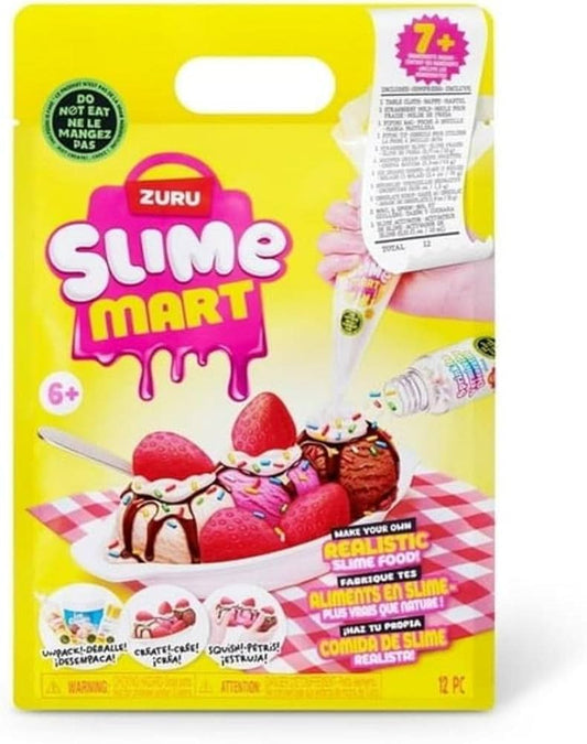 ZURU Slime Mart Kit de Helado Sundae, Haz Tu Propia Comida de Slime Realista