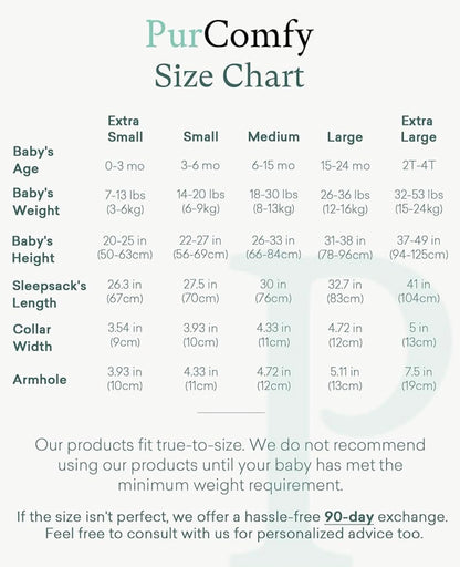 Purcomfy Saco de dormir supersuave 1.0 TOG,  de bambú 15-24 meses