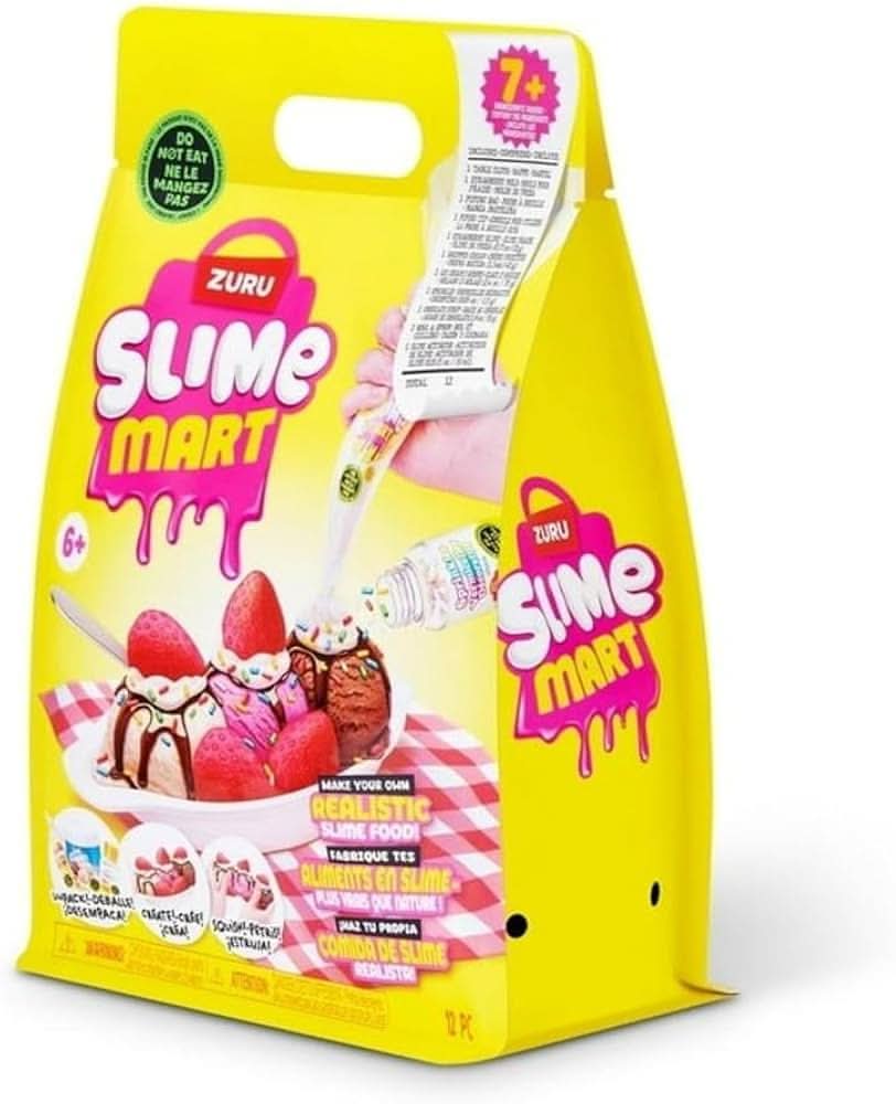 ZURU Slime Mart Kit de Helado Sundae, Haz Tu Propia Comida de Slime Realista