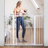 COMOMY Puerta extra alta de 36 pulgadas para puertas de escaleras, se adapta a aberturas de 29.5 a 48.8 pulgadas de ancho