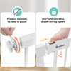 COMOMY Puerta extra alta de 36 pulgadas para puertas de escaleras, se adapta a aberturas de 29.5 a 48.8 pulgadas de ancho