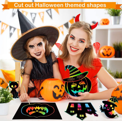 Paquete de 3 cuadernos arcoíris para rascar