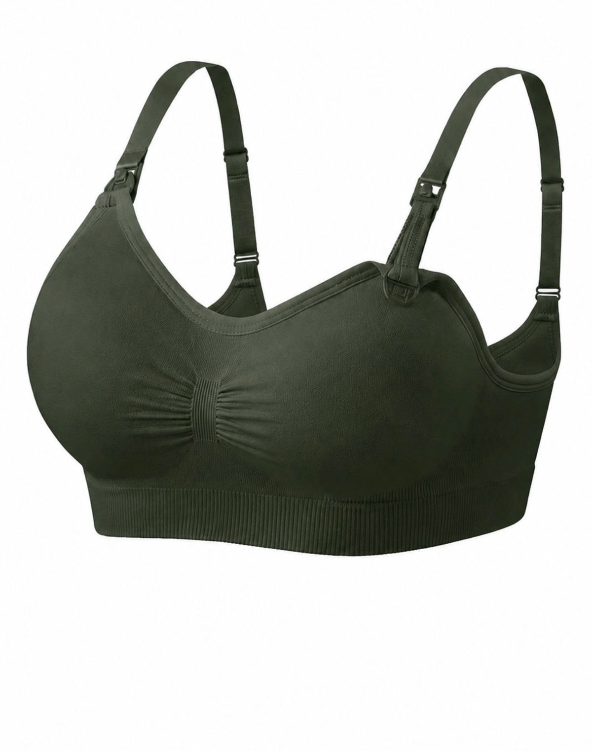 Brasier para lactancia talla L, verde oscuro