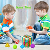 Juguetes Montessori para bebés, clasificador de formas