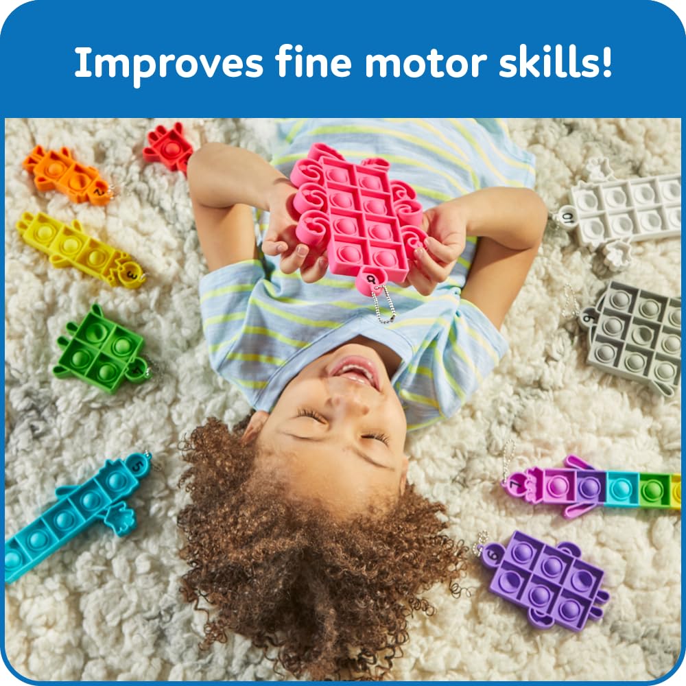 hand2mind Numberblocks - Juguetes sensoriales de burbujas para presionar