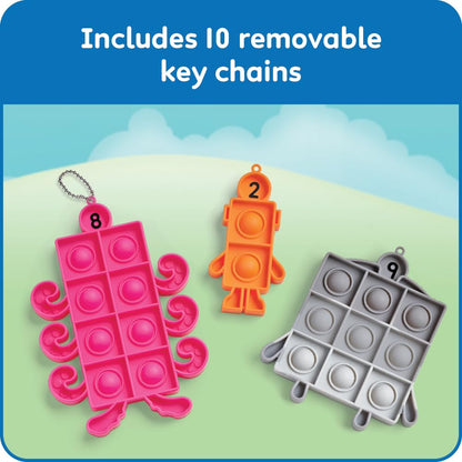 hand2mind Numberblocks - Juguetes sensoriales de burbujas para presionar