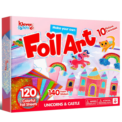 Klever Kits Kit de arte de aluminio para niños, suministros de arte y manualidades