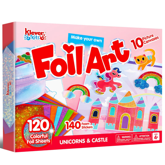 Klever Kits Kit de arte de aluminio para niños, suministros de arte y manualidades
