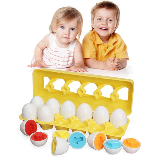 Juguete de huevo, 12 piezas para niños pequeños de 1 a 3 años