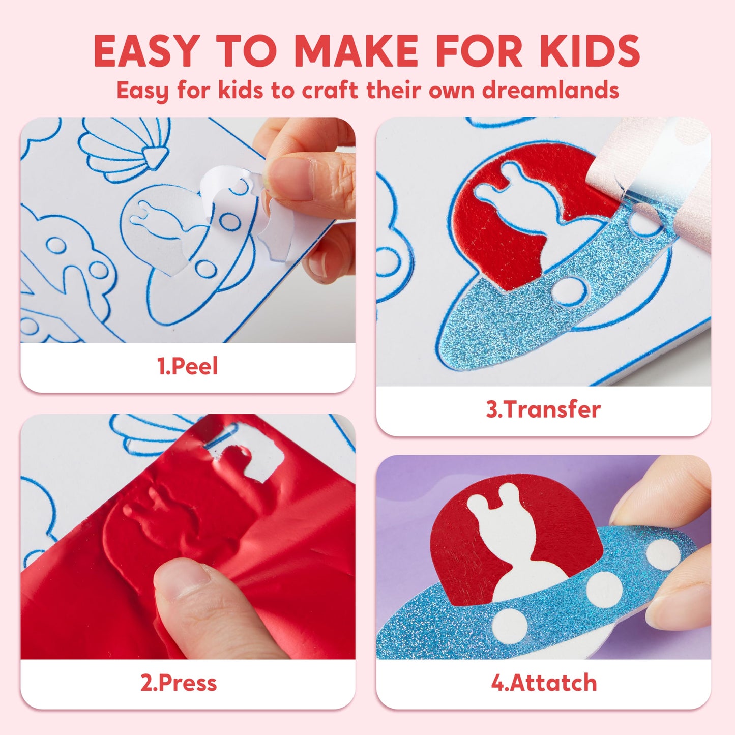 Klever Kits Kit de arte de aluminio para niños, suministros de arte y manualidades