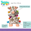 Peluche de peluche Taggies Patches Pig Lovey, 30 cm (paquete de 1)