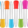 Goteros de 5 ml para líquidos, pipetas de silicona y plástico, paquete de 10