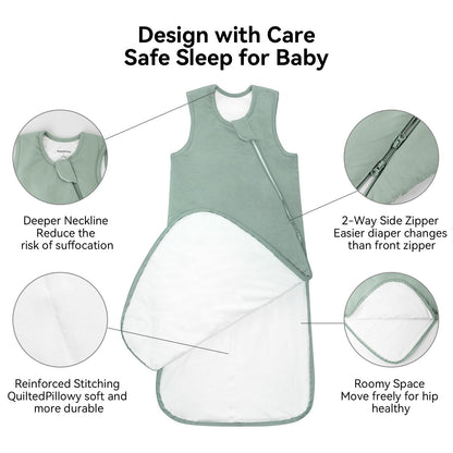 BubblePanda - Saco de Dormir de Rayón Hecho de Bambú 24-36 Meses 2.5 Tog XXL