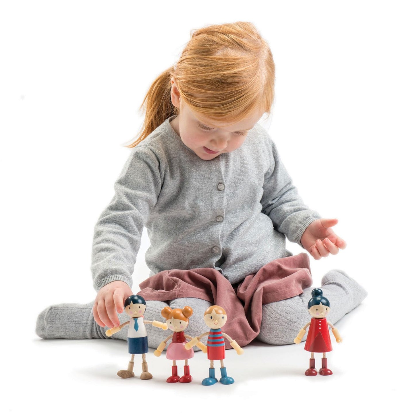 Tender Leaf Toys - Familia de muñecas - Linda familia de muñecas flexibles