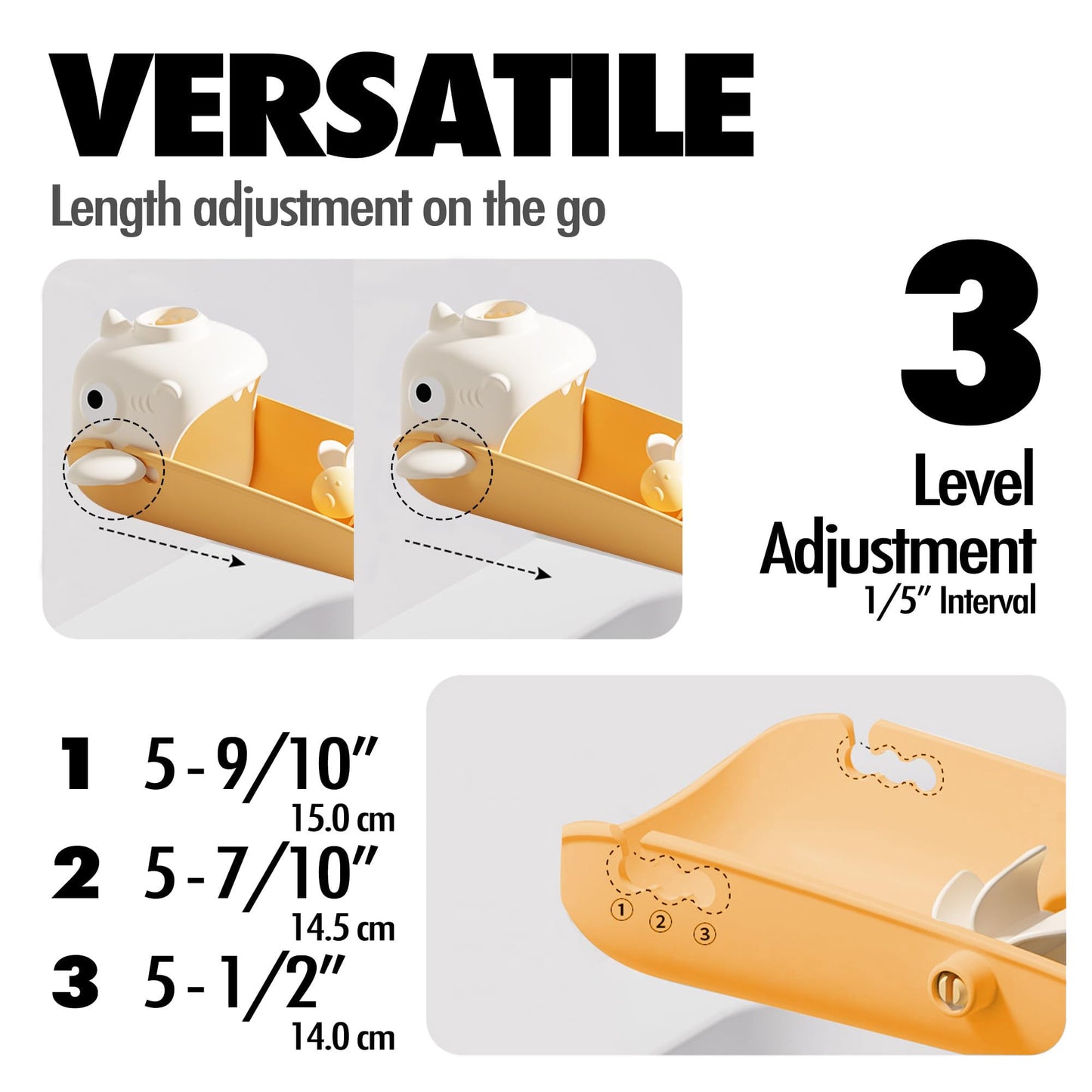 Paquete de 2 extensores de grifo para niños pequeños