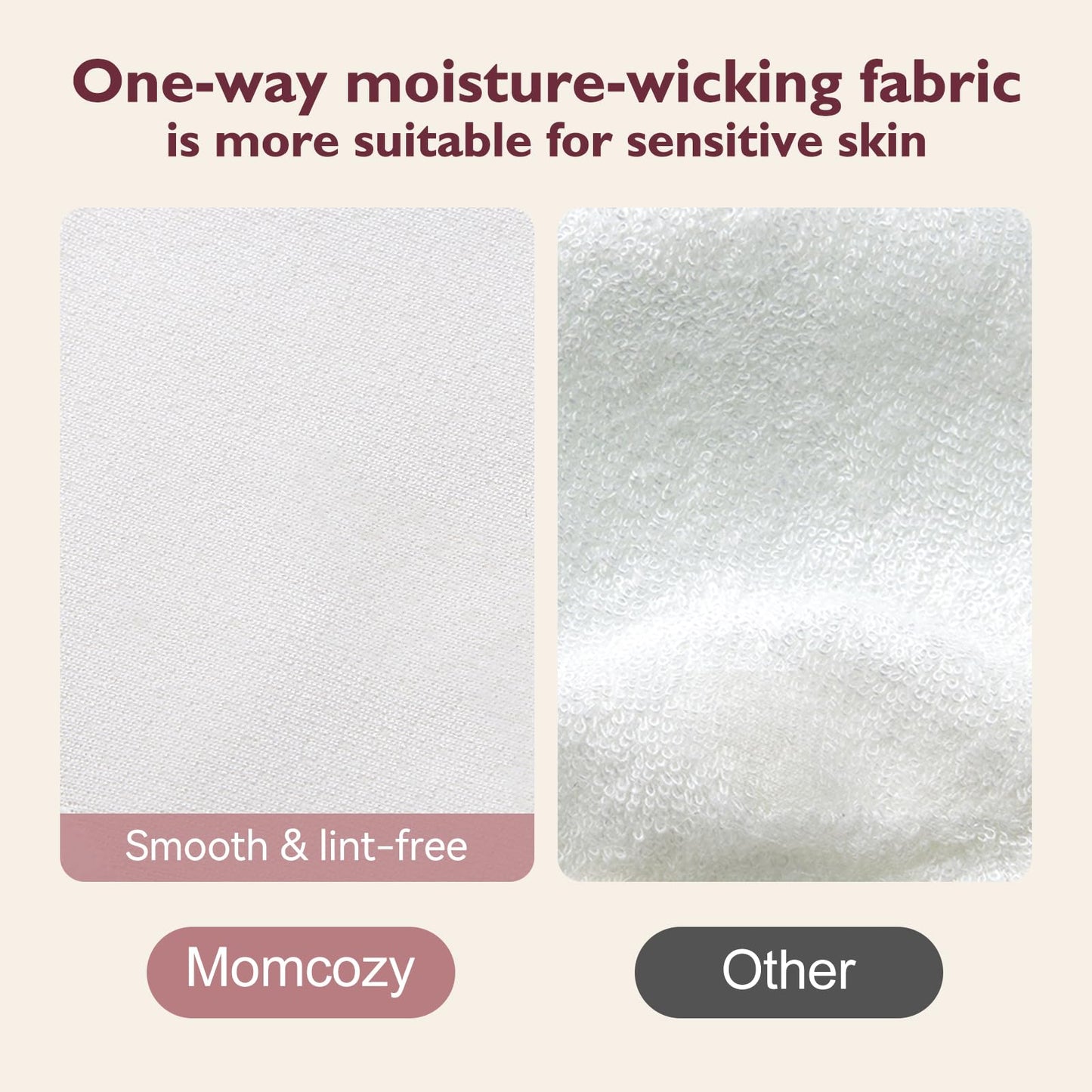Momcozy Almohadillas reutilizables para lactancia, uso innovador de tela absorbente y 4 capas