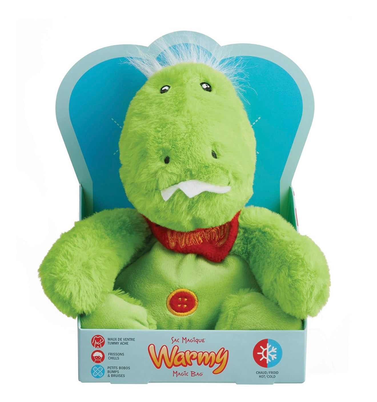 Compresa de peluche para niños Warmy, Dax el dinosaurio