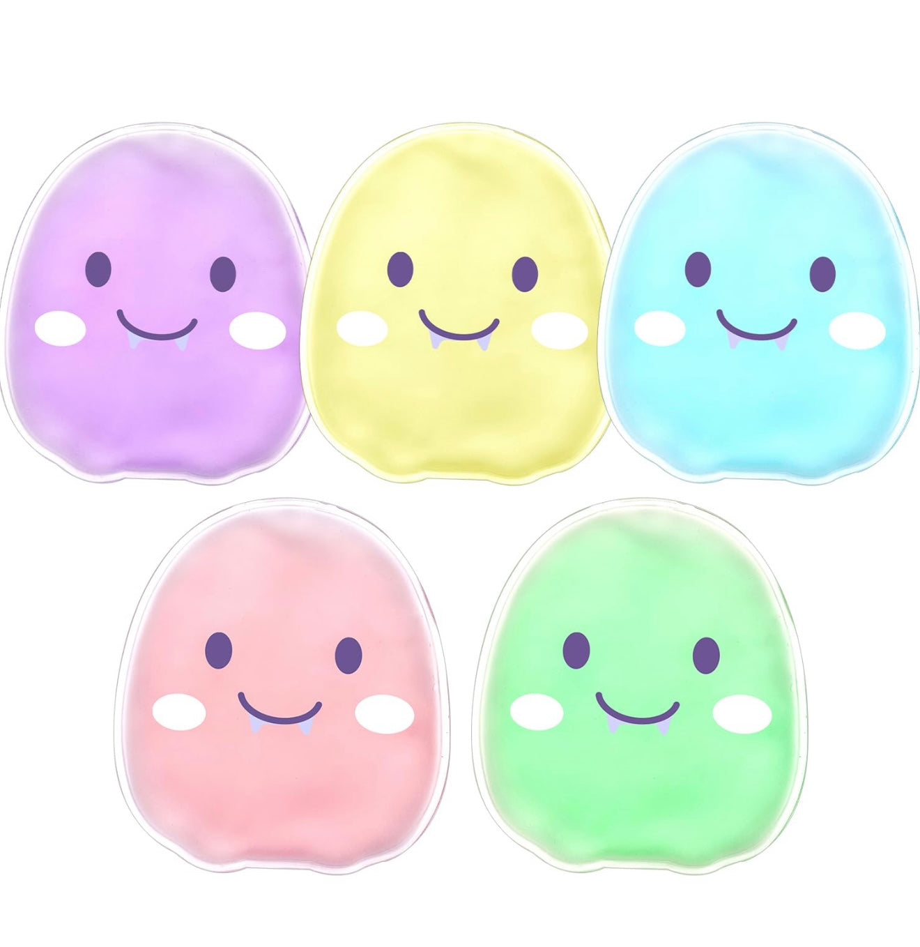 Paquete de hielo reutilizable Boo Boo de 5 piezas para niños