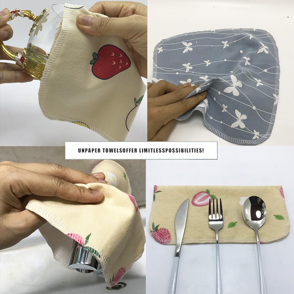 Paquete de 20 rollos de toallas de papel reutilizables