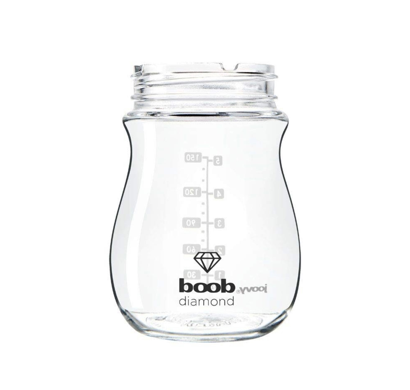 JOOVY Boob Diamond 5 onzas, 3 piezas con funda rosa