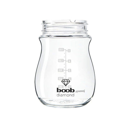 JOOVY Boob Diamond 5 onzas, 3 piezas con funda rosa