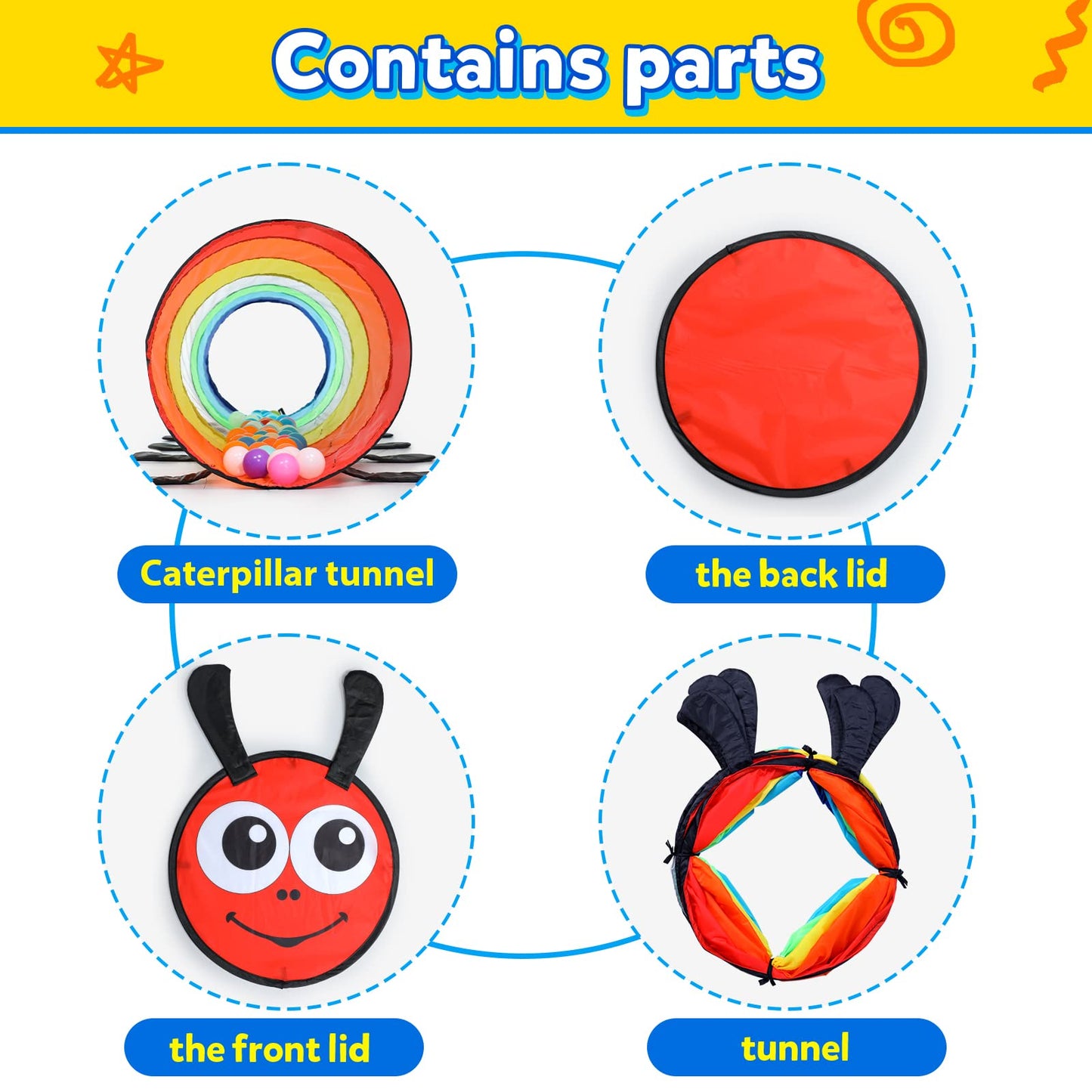 Túnel de juego para niños pequeños