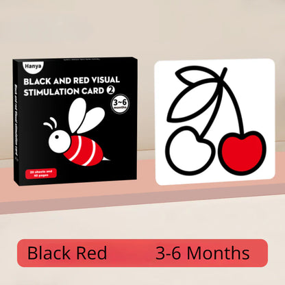 Tarjetas flash blancas y negras para bebés, 80 tarjetas, 160 páginas, 8.4 x 8.4 pulgadas