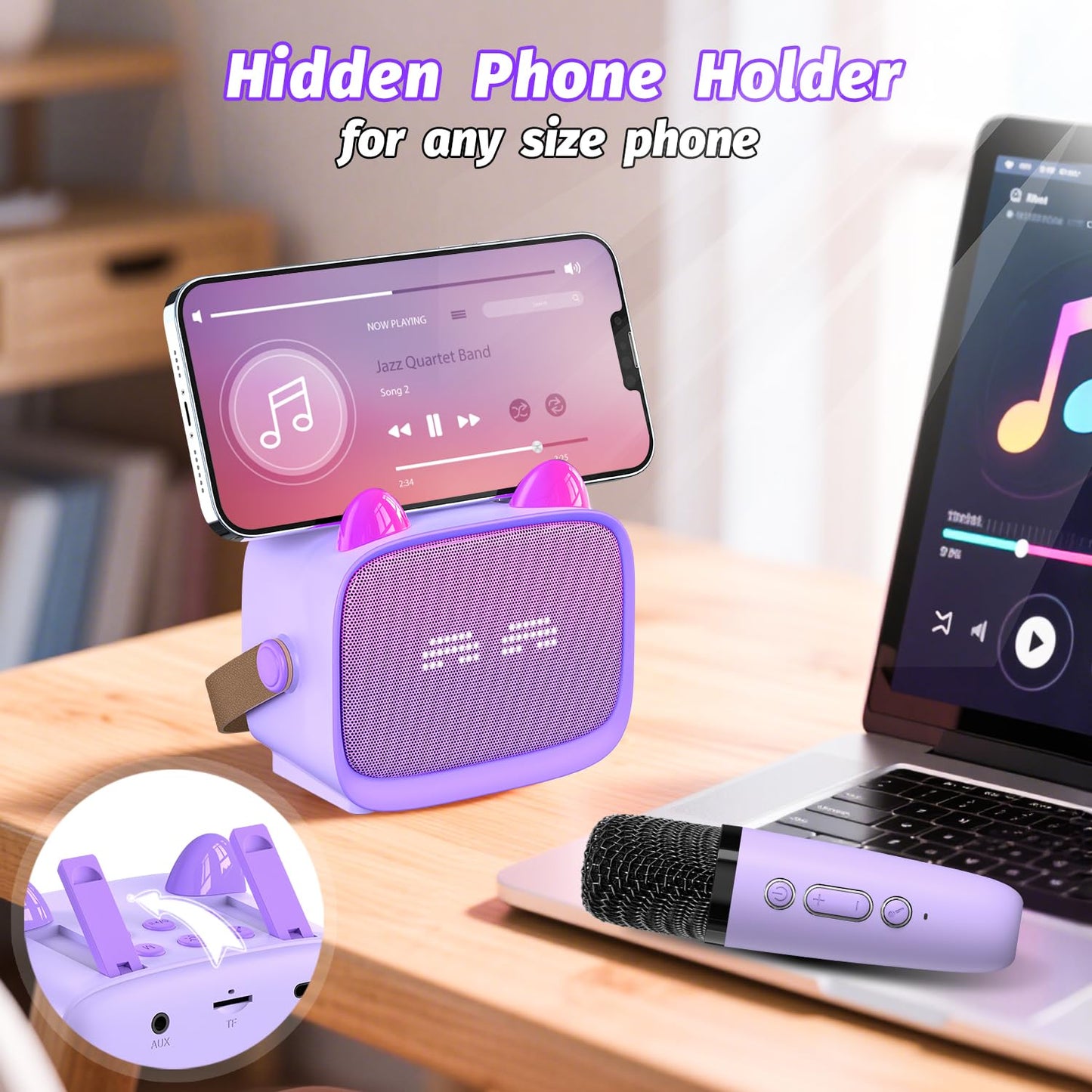 Mini máquina de karaoke