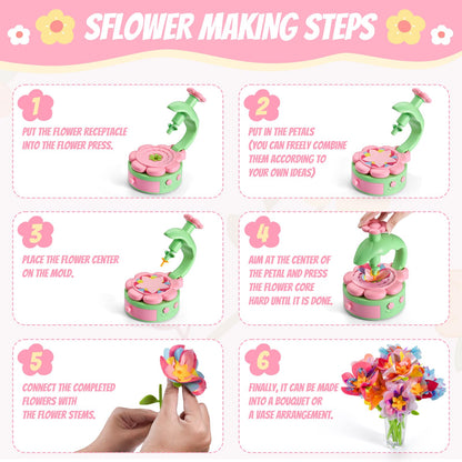 Kit de manualidades de ramo de flores, arte y manualidades