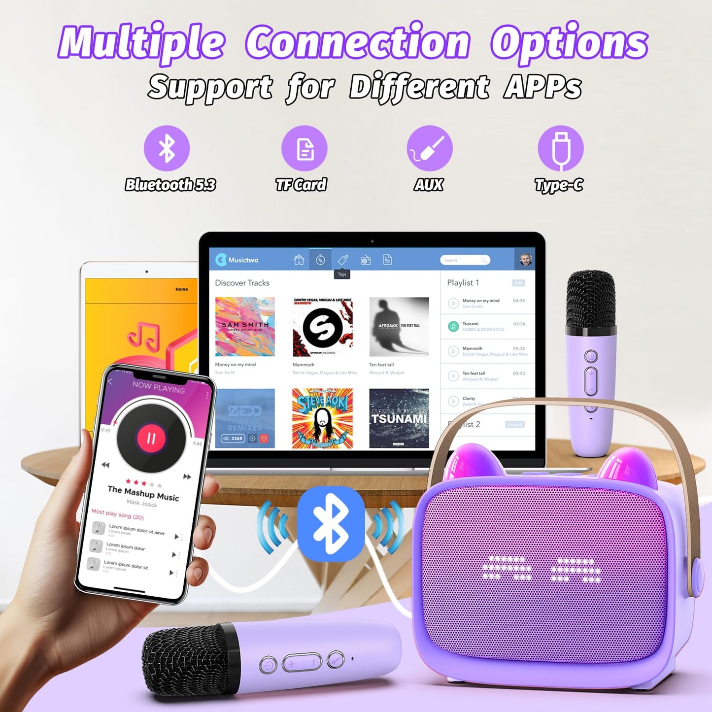 Mini máquina de karaoke