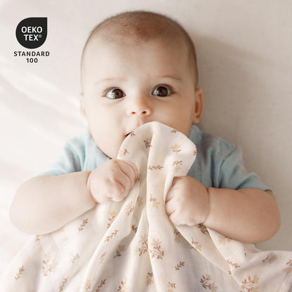 GLLQUEN BABY Manta de Recepción para Niño Algodón de Muselina