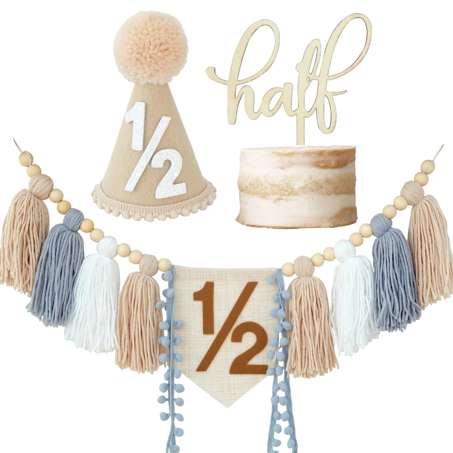 Decoraciones de Cumpleaños de 1/2 Año