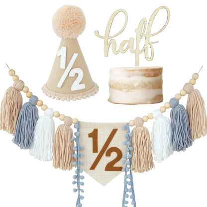 Decoraciones de Cumpleaños de 1/2 Año