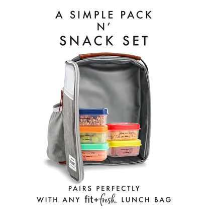 Fit + Fresh - Juego de aperitivos de 1/2 taza