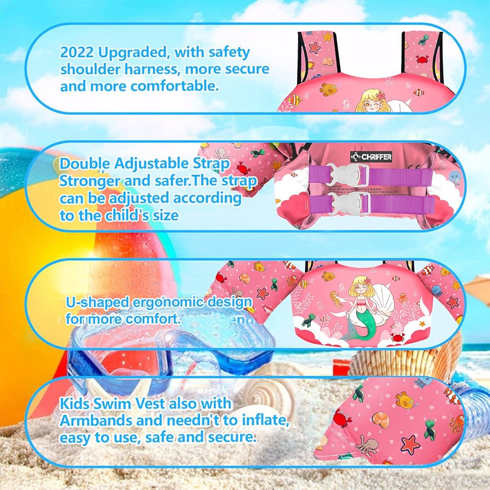Chriffer Chaleco salvavidas para niños 12-25 kilos