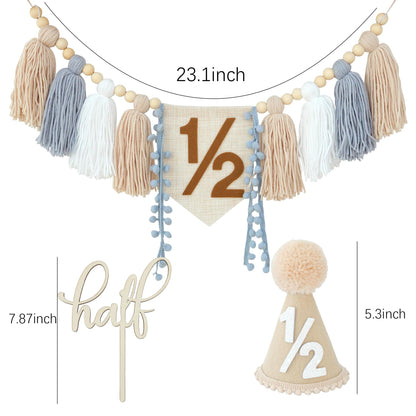 Decoraciones de Cumpleaños de 1/2 Año